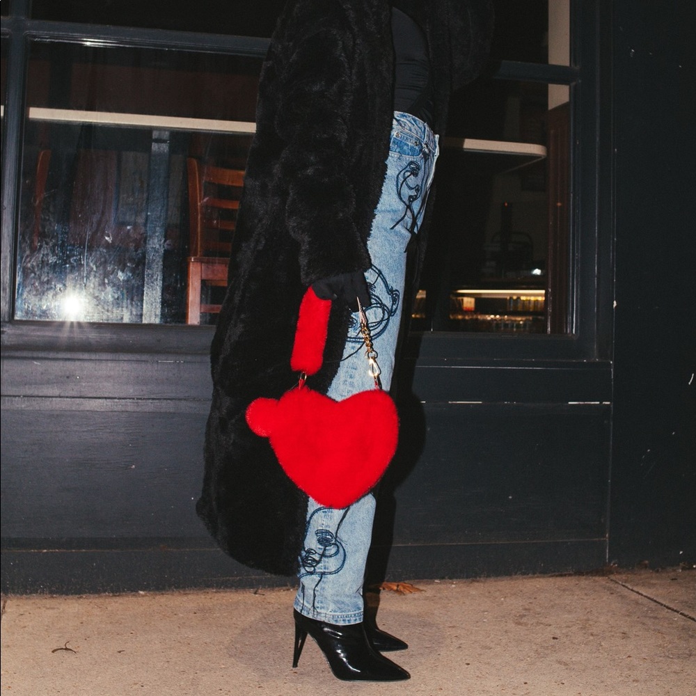 “Love You” Heart-Shaped Handbag